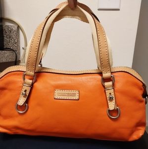 Orange Dooney / Barrel tight zip closure